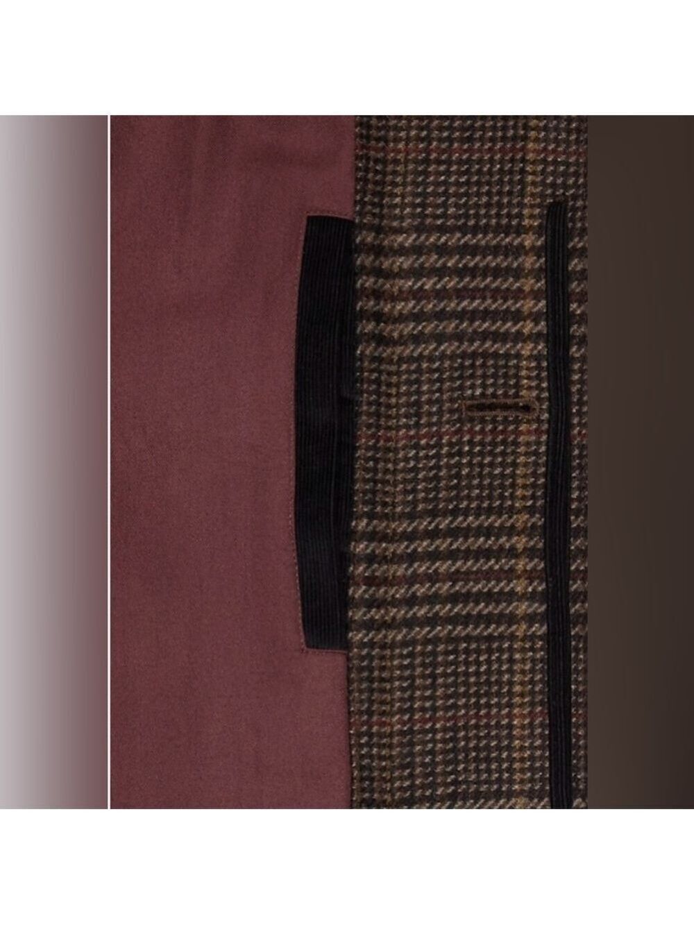 Banana Republic Wool Italian Plaid Car Coat Overcoat NWT L Career Corpcore - Picture 5 of 6